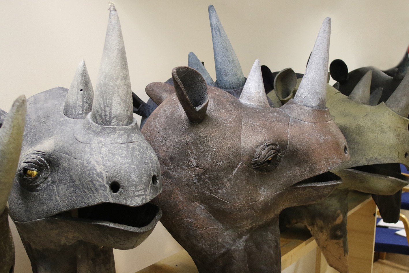 Rhinoceros heads