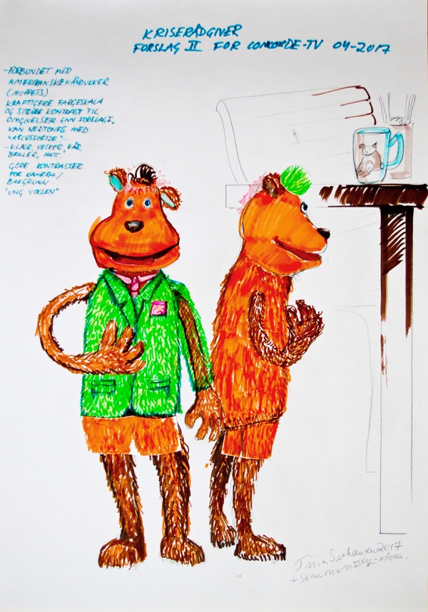 Sketch of a smiling Crisis Advisor