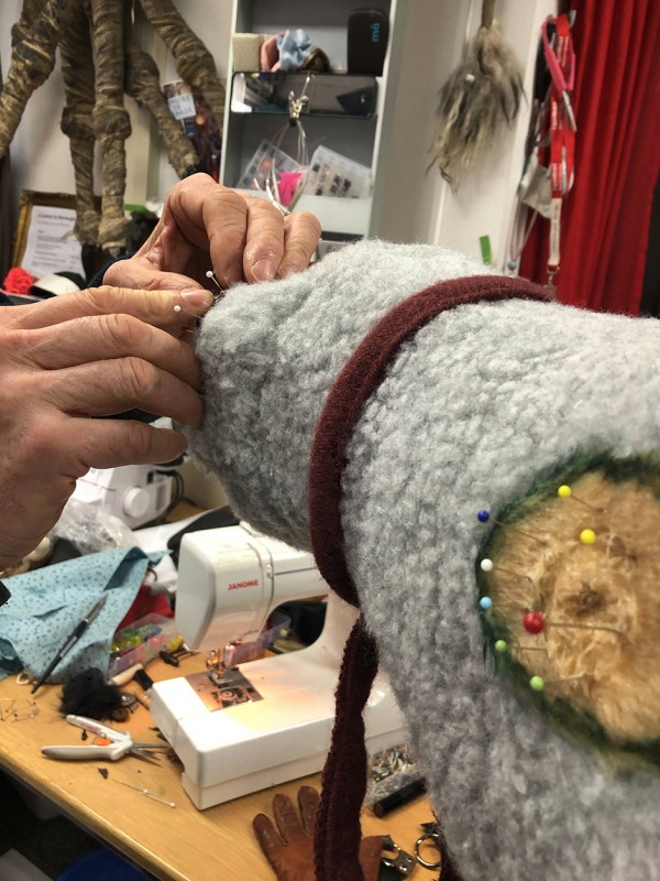 A grey hobby donkey in the making