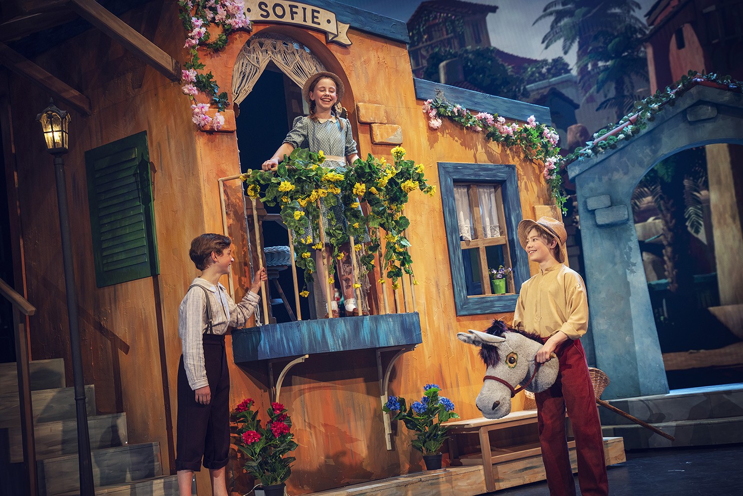 Tommy and the Hobby Donkey on stage.