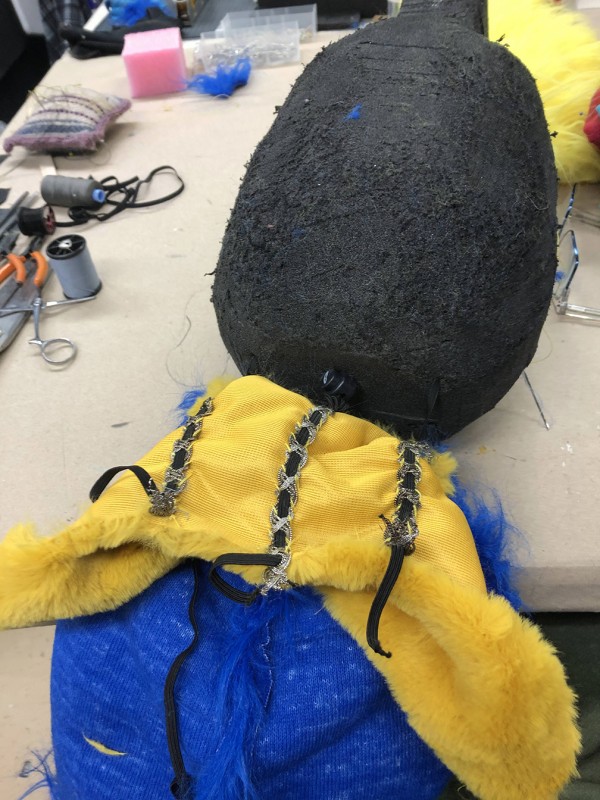 Parrot foam body in progress